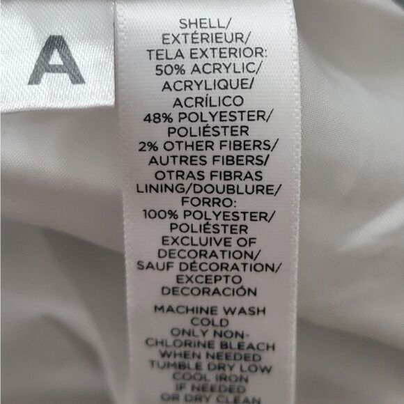 LOFT Tweed Plaid Patch Pockets Lined Academia Back Zip Shift Mini Skirt Size 2 - Picture 11 of 11